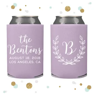 Wreath - Wedding Can Cooler #107R