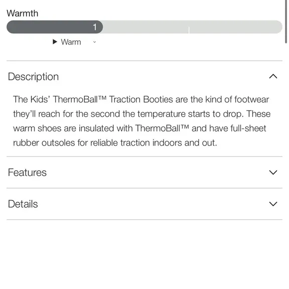 Youth North Face Thermoball Booties