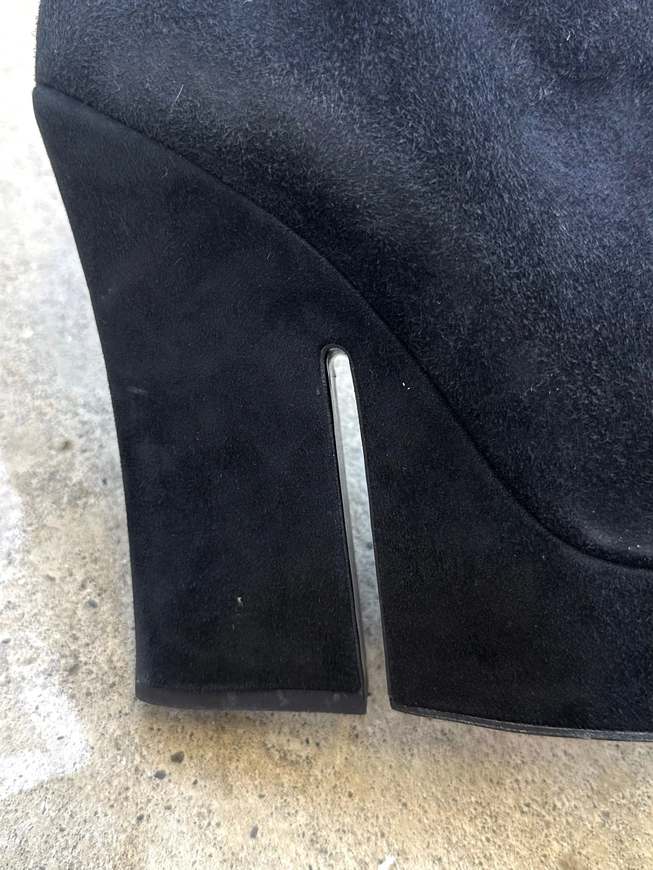 Yves Saint Laurent Suede Platform Boots