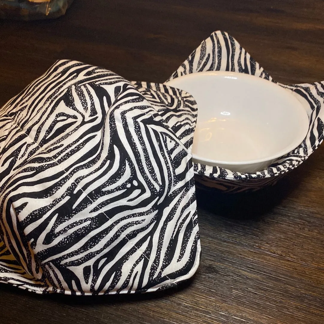 Zebra Bowl Cozy Set Med/Large