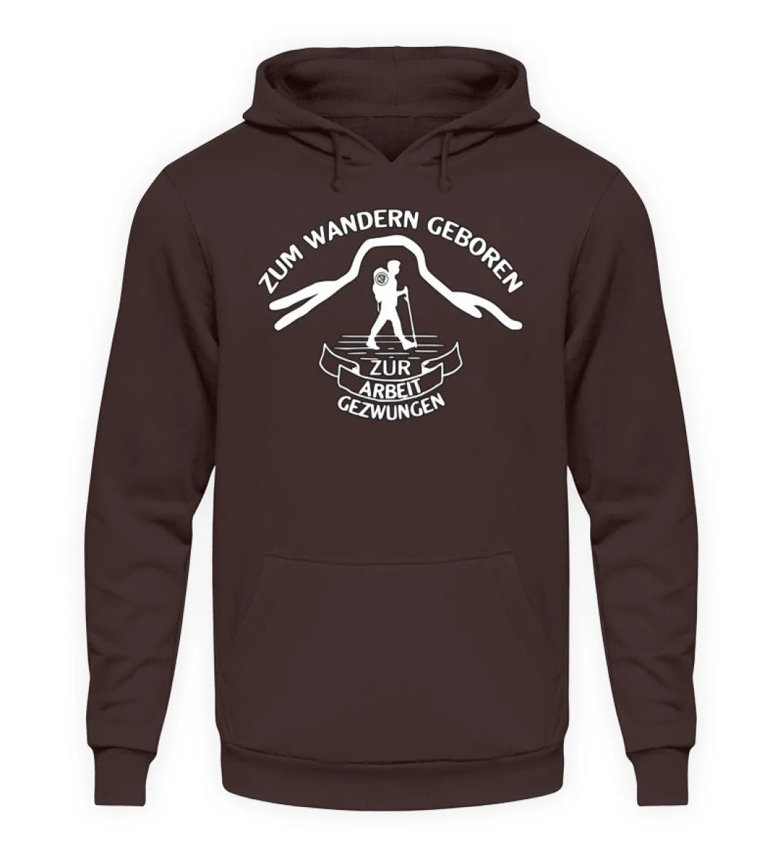 Zum Wandern geboren...  - Unisex Kapuzenpullover Hoodie